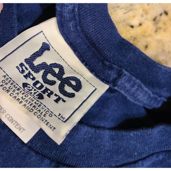 Lot of 2 Vintage Mens XXL New! NFL New England Patriots shirt & Lee Sport used - Picture 12 of 15